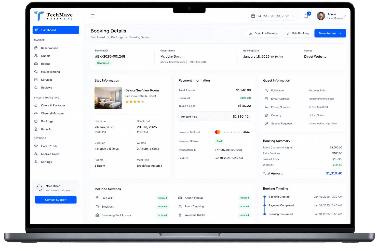 Hotel & Resorts Software