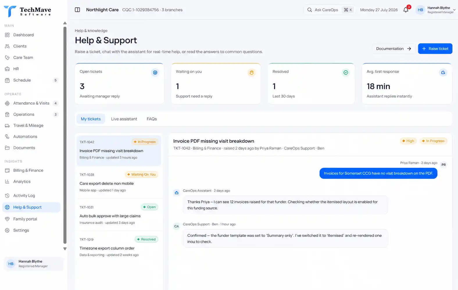Operational and Financial Reporting Analytics Dashboard